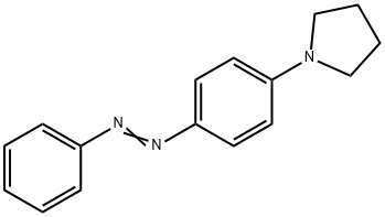 4-(ピロリジン-1-イル)アゾベンゼン 化学構造式