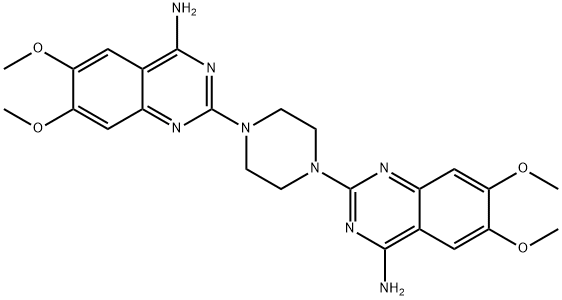 2,2'-(1,4-Piperazinediyl)bis[6,7-diMethoxy-4-quinazolinaMine] Struktur