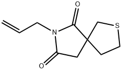 7-Allyl-2-thia-7-azaspiro[4.4]nonane-6,8-dione 结构式