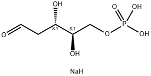 2-DEOXYRIBOSE 5-PHOSPHATE SODIUM SALT Structure