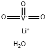 偏钒酸锂,二水 结构式