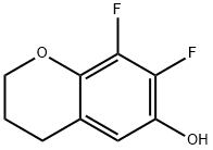 2H-1-Benzopyran-6-ol, 7,8-difluoro-3,4-dihydro- Structure