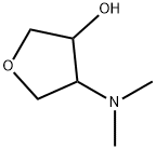 3-Hydroxy-4-(N,N-dimethylamino)tetrahydrofuran Struktur