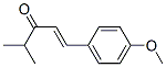 1-(4-メトキシフェニル)-4-メチル-1-ペンテン-3-オン 化学構造式