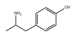 4-(2-aminopropyl)phenol  Struktur