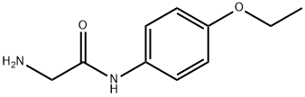 2-アミノ-N-(4-エトキシフェニル)アセトアミド 化学構造式