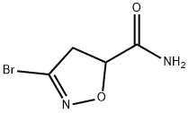 3-溴-4,5-二氢异噻唑-5-甲酰胺 结构式