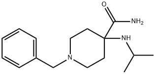 1-benzyl-4-(isopropylamino)piperidine-4-carboxamide Structure