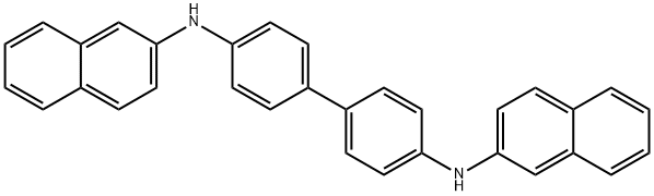 N4,N4'-DI-NAPHTHALEN-2-YL-BIPHENYL-4,4'-DIAMINE 结构式