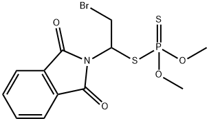 2-[2-Bromo-1-[(dimethoxyphosphinothioyl)thio]ethyl]-2H-isoindole-1,3-dione 结构式