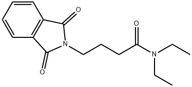 N,N-Diethyl-1,3-dioxo-2-isoindolinebutyramide 结构式