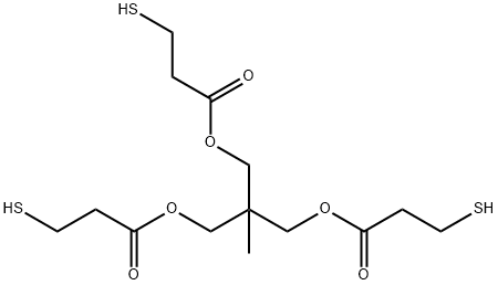 [2-甲基-3-(3-硫基丙酰氧基)-2-(3-硫基丙酰氧基甲基)丙基]3-巯基丙酸酯 结构式