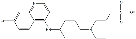 Hydroxychloroquine O-Sulfate Structure