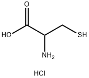 DL-システイン·塩酸塩 化学構造式