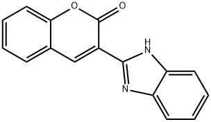 3-(1H-benzimidazol-2-yl)-2H-1-benzopyran-2-one Structure