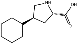 反式-4-环己基-L-脯氨酸 结构式