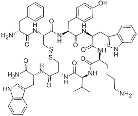 伐普肽, 103222-11-3, 结构式