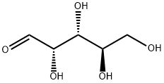 D-(-)-アラビノース 化学構造式