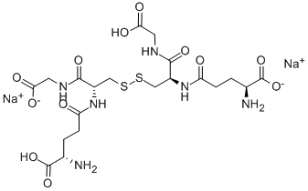 L-グルタチオン、酸化型 二ナトリウム塩 化学構造式