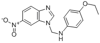 1H-Benzimidazole-1-methanamine, N-(4-ethoxyphenyl)-6-nitro- Structure