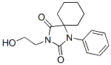3-(2-Hydroxyethyl)-1-phenyl-1,3-diazaspiro[4.5]decane-2,4-dione Struktur