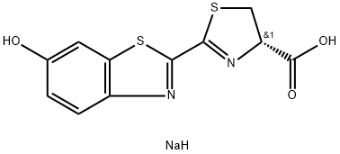 D-ルシフェリンナトリウム一水和物 化学構造式