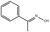 アセトフェノン(E)-オキシム 化学構造式