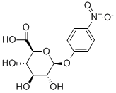 4-ニトロフェニル β-D-グルクロニド 化学構造式