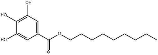 3,4,5-トリヒドロキシ安息香酸ノニル 化学構造式