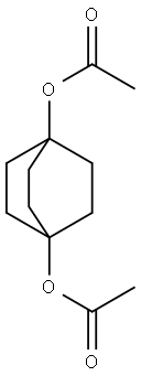 Bicyclo[2.2.2]octane-1,4-diol diacetate Struktur