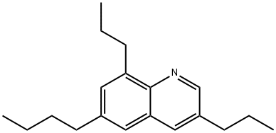 6-Butyl-3,8-dipropylquinoline Struktur