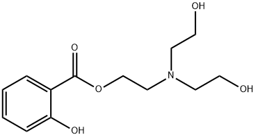 2-[bis(2-hydroxyethyl)amino]ethyl salicylate Struktur