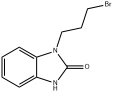1-(3-ブロモプロピル)-1,3-ジヒドロ-2H-ベンズイミダゾール-2-オン 化学構造式