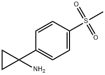 Cyclopropanamine, 1-[4-(methylsulfonyl)phenyl]- Structure