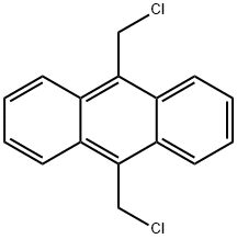 9,10-ビス(クロロメチル)アントラセン 化学構造式