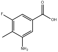 3-AMINO-5-FLUORO-4-METHYLBENZOIC ACID Structure