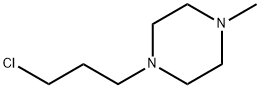 1-(3-氯丙基)-4-甲基哌嗪 结构式