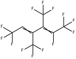 5H-パーフルオロ-3,4-ビス(トリフルオロメチル)ヘキサ-2,4-ジエン 化学構造式