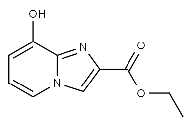 8-ヒドロキシイミダゾ[1,2-a]ピリジン-2-カルボン酸エチル 化学構造式