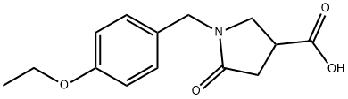 1-(4-ETHOXY-BENZYL)-5-OXO-PYRROLIDINE-3-CARBOXYLIC ACID Struktur