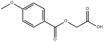 ((4-methoxybenzoyl)oxy)acetic acid Struktur