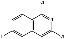 1,3-二氯-6-氟异喹啉 结构式