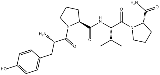 (VAL3)-BETA-CASOMORPHIN (1-4) AMIDE (BOVINE) ACETATE SALT Structure