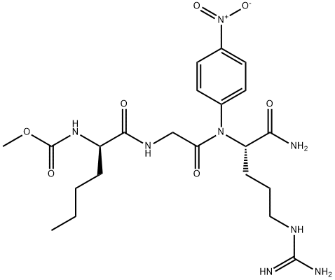 METHOXYCARBONYL-D-NLE-GLY-ARG-PNA, 104186-68-7, 结构式