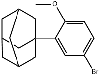 1-(5-Bromo-2-methoxy-phenyl)adamantane Struktur