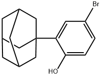 2-(1-金刚烷基)-4-溴苯酚 结构式