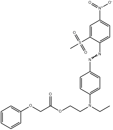 2-[ethyl[4-[[2-(methylsulphonyl)-4-nitrophenyl]azo]phenyl]amino]ethyl phenoxyacetate Structure