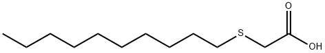 癸基硫代乙酸, 10428-63-4, 结构式