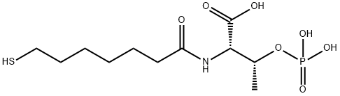 7-mercaptoheptanoylthreonine phosphate Struktur