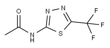 Acetamide, N-[5-(trifluoromethyl)-1,3,4-thiadiazol-2-yl]- Structure
